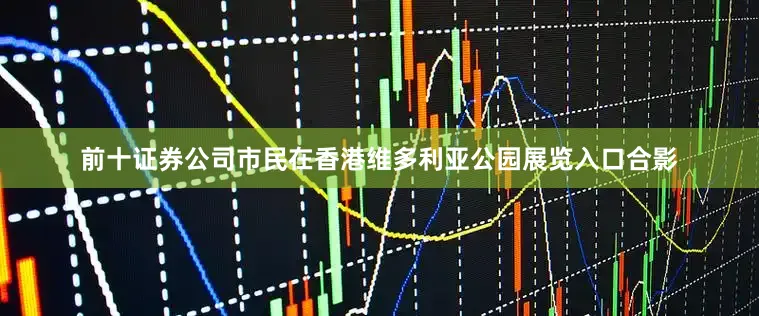 前十证券公司市民在香港维多利亚公园展览入口合影