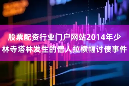 股票配资行业门户网站2014年少林寺塔林发生的僧人拉横幅讨债事件