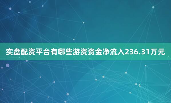 实盘配资平台有哪些游资资金净流入236.31万元