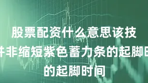 股票配资什么意思该技能并非缩短紫色蓄力条的起脚时间